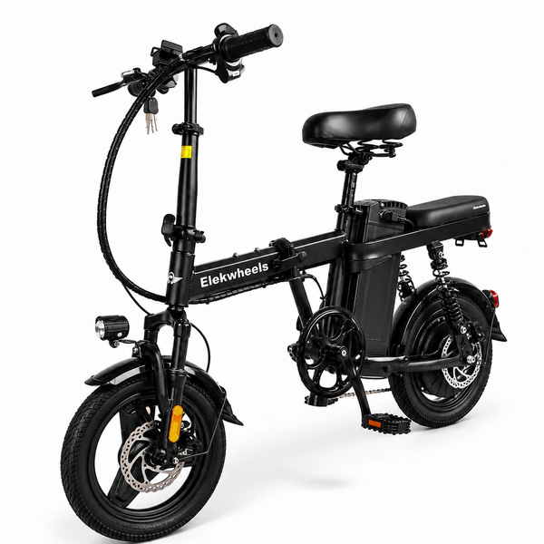 Elekwheels T14 elektrische vouwfiets | tot 25 km/h | uitneembare accu | 14 inch | stuur & zadel verstelbaar | Legaal op de weg | Gratis telefoonhouder