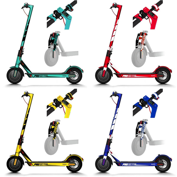 Vinyl stickerset voor de Qm-Wheel / Xiaomi elektrische step - verschillende kleuren