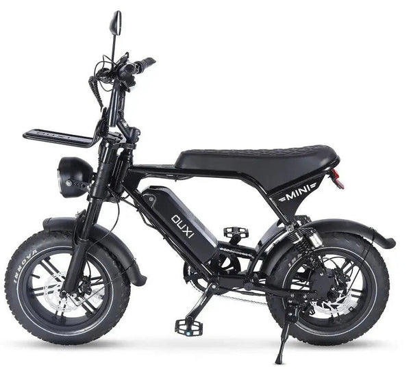 Ouxi V8 Ultra MINI Fatbike | elektrische fiets met dikke banden 16 inch | actieradius tot 40 km | batterij 10 ah | GRATIS alarm, GPS tracker, telefoonhouder, spiegel & voorrekje | 6 kleuren